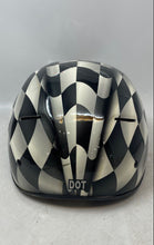 Load image into Gallery viewer, Harley-Davidson Unisex Adults Black White Check Motorcycle Helmet Size XS