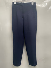 Load image into Gallery viewer, Zara Womens Blue Pleated Front Pockets Straight Leg Dress Pants Size Small