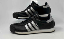 Load image into Gallery viewer, Adidas Mens Samoa AQ7907 Black White Leather Lace-Up Sneakers Shoes Size 9.5
