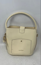 Load image into Gallery viewer, Nanette Lepore Womens Isabela Beige Leather Charm Bucket Handbag With Wallet