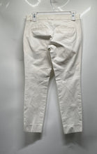 Load image into Gallery viewer, Banana Republic Womens White Pockets Straight Leg Cropped Pants Size 0