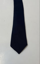 Load image into Gallery viewer, Halabrese Mens Blue Keeper Loop Adjustable Formal Pointed Tie Made In Italy