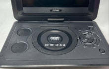 Load image into Gallery viewer, Black Built-In Swivel Screen Portable TV & DVD Player Untested No Remote