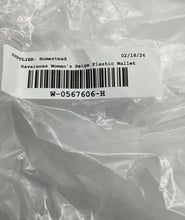 Load image into Gallery viewer, Havaianas Womens 4147273 Beige Gold Glitter Plastic Mini Wristlet Wallet W/ Tags