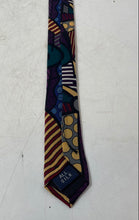 Load image into Gallery viewer, Romero Britto Mens Multicolor Abstract Silk Designer Adjustable Pointed Tie