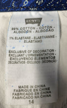Load image into Gallery viewer, Levi's Womens 525 Blue The Original Perfect Waist Straight Jeans Pants Size 14