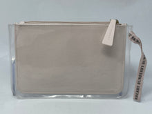 Load image into Gallery viewer, Burberry Womens Pink Zipper Pouch Toiletry Cosmetic Makeup Bag Stained