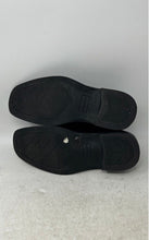 Load image into Gallery viewer, Skechers Mens 64214 Black Leather Square Toe Slip-On Loafer Shoes Size 6.5