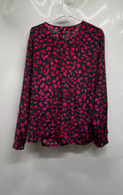 Load image into Gallery viewer, Jones New York Womens Black Pink Long Sleeve Blouse Top Size 22W