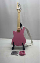 Load image into Gallery viewer, FAO Schwarz Pink Sparkle Stickers 6 String Beginner Electric Guitar Not Tested