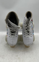 Load image into Gallery viewer, Crazy Womens White Glitter Sparkle Roller Skates Small 4 Size Adjustable