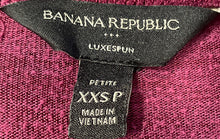 Load image into Gallery viewer, Banana Republic Womens Wine Luxespun Long Sleeve Pullover Sweater Size XXSP