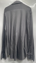 Load image into Gallery viewer, Banana Republic Mens Gray Textured Cotton Long Sleeve Button-Up Shirt Size L
