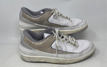 Load image into Gallery viewer, Nike Mens Air Jordan 2 Retro Low White Printed Leather Sneaker Shoes Size 13