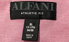 Load image into Gallery viewer, Alfani Mens Pink Athletic Fit Long Sleeve Collared Dress Shirt Size XL