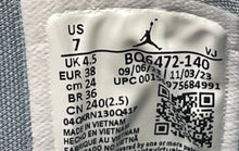 Load image into Gallery viewer, Nike Womens Air Jordan 1 Mid BQ6472-140 White Blue Lace-Up Sneaker Shoes Size 7
