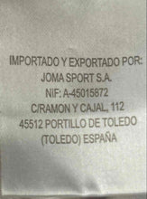 Load image into Gallery viewer, Joma Boys White Blue Honduras Short Sleeve Pullover Soccer Jersey Size S