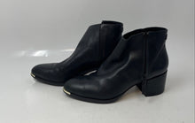 Load image into Gallery viewer, Cole Haan Womens Black Leather Side Zip Block Heel Ankle Booties Size 6 B