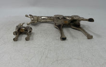 Load image into Gallery viewer, Lot Of 2 Pcs Decorative Collectible Giraffe Silver Tone Figurines