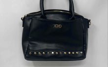 Load image into Gallery viewer, Xoxo Womens Black Leather Double Handles Detachable Strap Satchel Bag