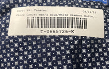 Load image into Gallery viewer, Vince Camuto Mens Blue White Printed Cotton Short Sleeve Button-Up Shirt Size M