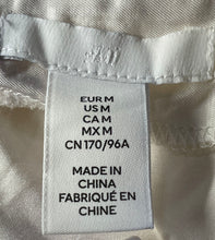 Load image into Gallery viewer, H&M Womens White Square Neck Rhinestone Straps Pullover Camisole Top Size L