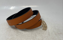 Load image into Gallery viewer, Michael Kors Womens Brown Leather Gold-Tone Round Buckle Adjustable Fashion Belt