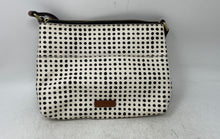 Load image into Gallery viewer, Fossil Womens Fionia Black White Brown Polka Dot Adjustable Strap Crossbody Bag
