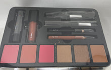 Load image into Gallery viewer, Travel Wardrobe Ultimate All-In-One Cosmetic Makeup Kit In Brown Case