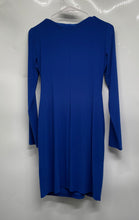 Load image into Gallery viewer, Anne Klein Womens Blue Long Sleeve Ruched Embellished Sheath Dress Size 6P