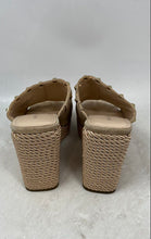 Load image into Gallery viewer, Marc Fisher Womens Zyme Beige Gold-Tone Studded Espadrille Sandals Size 7.5M