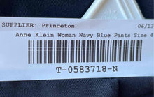 Load image into Gallery viewer, Anne Klein Womens Navy Blue Flat Front Pockets Straight Leg Dress Pants Size 4