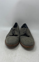 Load image into Gallery viewer, Franco Fortini Mens Gray Leather Lace-Up Cap Toe Derby Dress Shoes Size 12