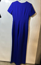 Load image into Gallery viewer, Vince Camuto Womens Blue Short Sleeve Back-Zip One-Piece Jumpsuit Size 6