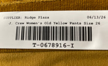 Load image into Gallery viewer, J.Crew Womens Beige Corduroy Flat Front 5-Pocket Design Chino Pants Size 26