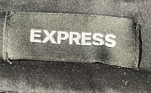 Load image into Gallery viewer, Express Womens Black Pleated Front Pockets Straight Leg Dress Pants Size 8R