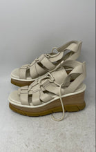 Load image into Gallery viewer, Sorel Womens Joanie III Beige Leather Open Toe Lace-Up Strappy Sandals Size 7.5