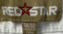 Load image into Gallery viewer, Red Star Womens White Denim Cuffed 5-Pocket Design Chino Shorts Size 14/32