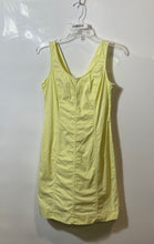 Load image into Gallery viewer, Sisley Womens Yellow Sleeveless Scoop Neck Back Zip Bodycon Dress Size S