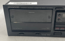 Load image into Gallery viewer, Kenwood KX-69W Black Stereo Dual Tape Home Audio Double Cassette Deck Not Tested