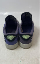 Load image into Gallery viewer, Nike Kids Jordan 1 Retro Low OG Purple Black Green Sneaker Shoes Sz 4Y No Laces