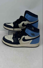Load image into Gallery viewer, Nike Boys Air Jordan 1 Retro High Blue White Lace-Up Sneaker Shoes Size 7Y