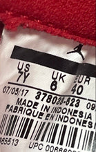 Load image into Gallery viewer, Nike Kids Jordan 11 Retro 378038-623 Red Sneaker Shoes Size 7Y Not Insole