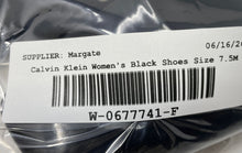 Load image into Gallery viewer, Calvin Klein Womens Alanta Black Patent Leather Square Toe Pump Heels Size 7.5M