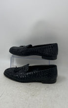 Load image into Gallery viewer, Rosina Ferragamo Mens Brown Woven Leather Tassel Slip-On Loafer Shoes Size 9