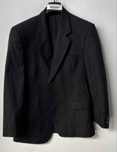 Load image into Gallery viewer, Giorgio Fellini Mens Gray Striped Long Sleeve Collared Two-Button Blazer Size 40