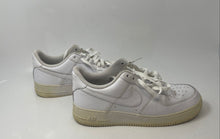 Load image into Gallery viewer, Nike Mens Air Force 1 ‘07 Low White Leather Lace-Up Sneaker Shoes Size 10
