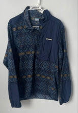Load image into Gallery viewer, Columbia Mens Multicolor Aztec Long Sleeve Mock Neck 1/2 Zip Sweater Size L