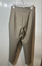 Load image into Gallery viewer, Zara Womens Brown Pleated Front Two Welt Pockets Trousers Pants Size Small