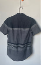 Load image into Gallery viewer, Original Penguin Mens Blue Striped Short Sleeve Button-Up Shirt Size S/P